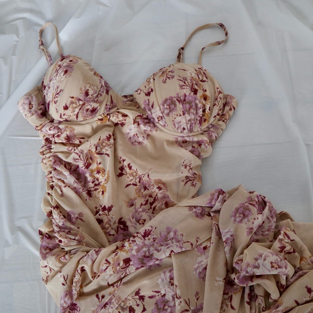 Iris Dress with Floral Design